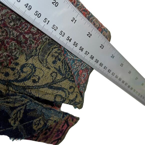 Floral Tapestry Patchwork Jacket J Jill Re: Crafted Womens Limited Wool SZ M - Picture 4 of 16